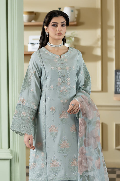 Imrozia Premium | Opaline Drape | IP-194 Opal Mist - Formal Dress - available at Maria Faisal in UK and USA.