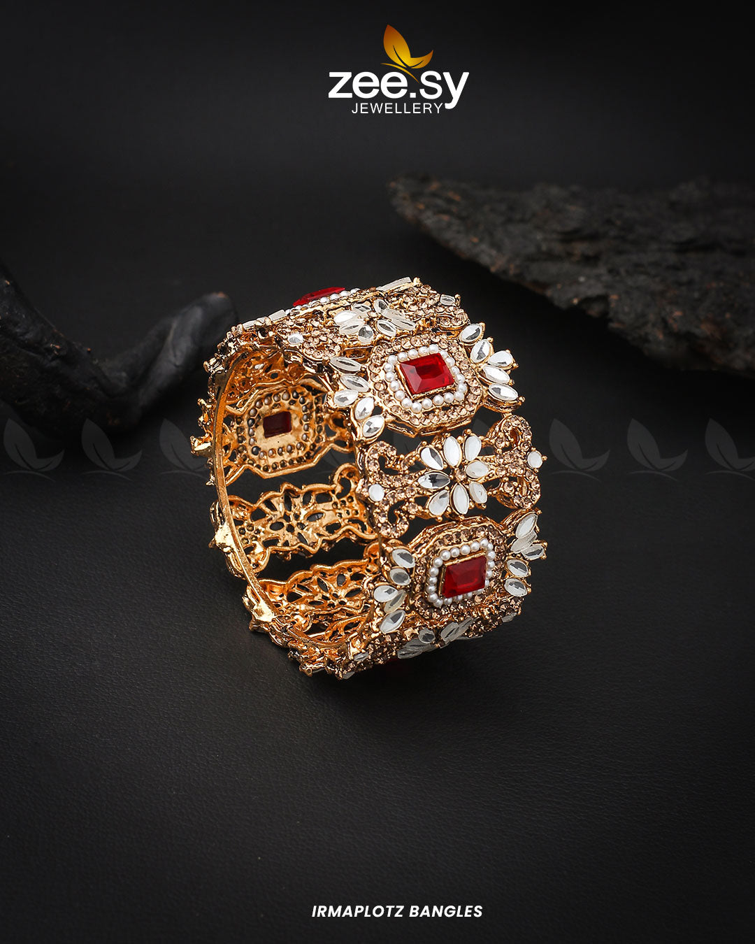 Irmaplotz Bangles - Designer Dress with Intricate embroidery and embellishments. Shop elegent wedding dress at Maria Faisal.