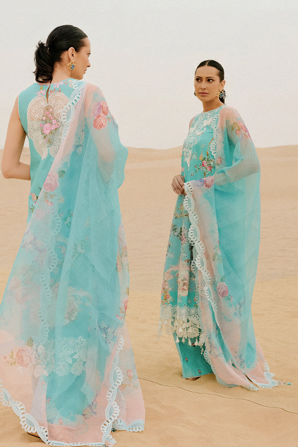 Saira Rizwan | Luxury Lawn 26 | MEHRSA-SRL26-03 - Dress - available at Maria Faisal in UK and USA.