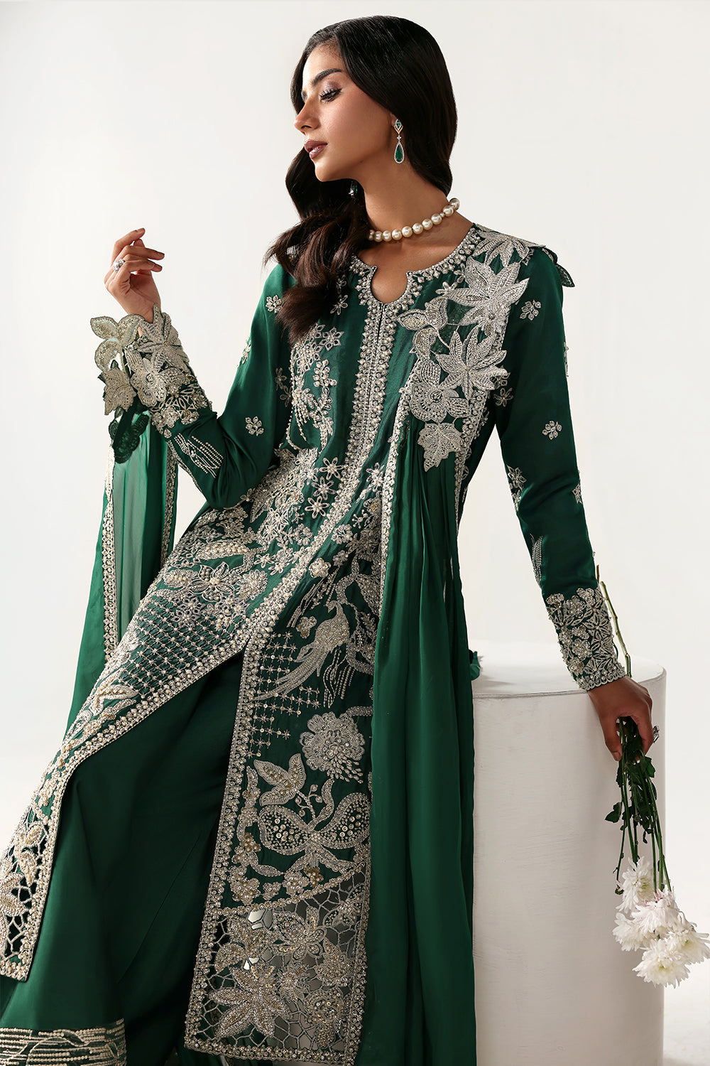 Saira Rizwan | Silk Luxe 26 | ARIN- SRLSP-26-05 - Dress - available at Maria Faisal in UK and USA.