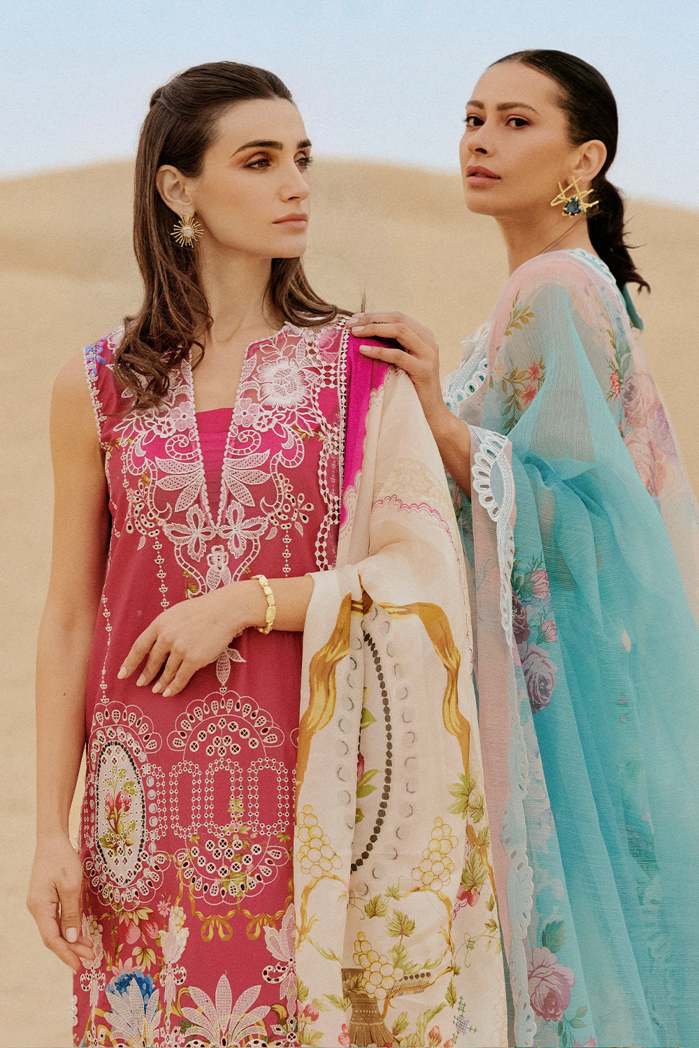 Saira Rizwan | Luxury Lawn 26 | ZUMAR-SRL26-02 - Dress - available at Maria Faisal in UK and USA.