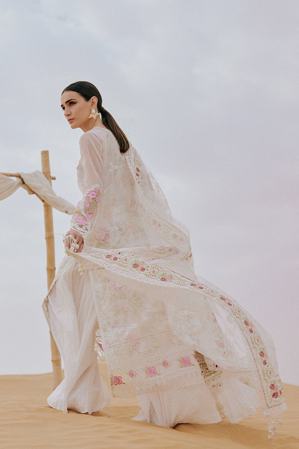 Saira Rizwan | Luxury Lawn 26 | IZEL-SRL26-09 - Dress - available at Maria Faisal in UK and USA.