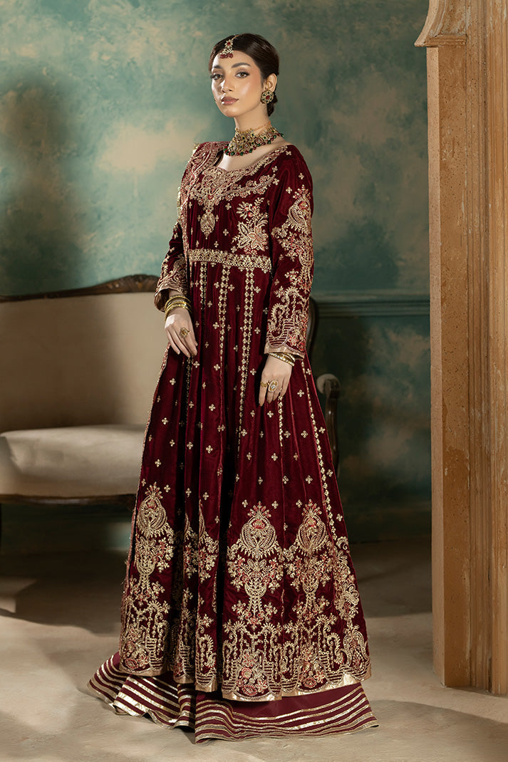 Imrozia Premium | Rukh e Makhmal | I.V-30 Rangini - Formal Dress - available at Maria Faisal in UK and USA.