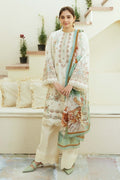 Zara Shahjahan | Coco Lawn Eid Edit 24 | IVORY-D10 - Waniyas