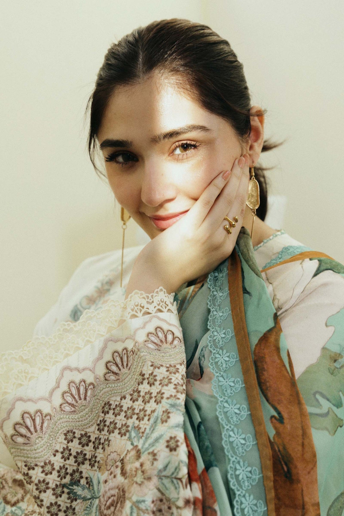 Zara Shahjahan | Coco Lawn Eid Edit 24 | IVORY-D10 - Waniyas