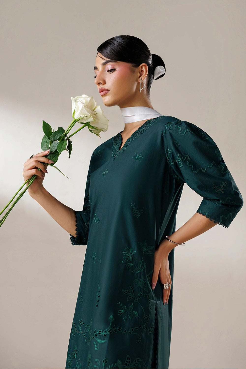 Azure | Chic Essentials |Ivy Energy - Casual Dress - available at Maria Faisal in UK and USA.