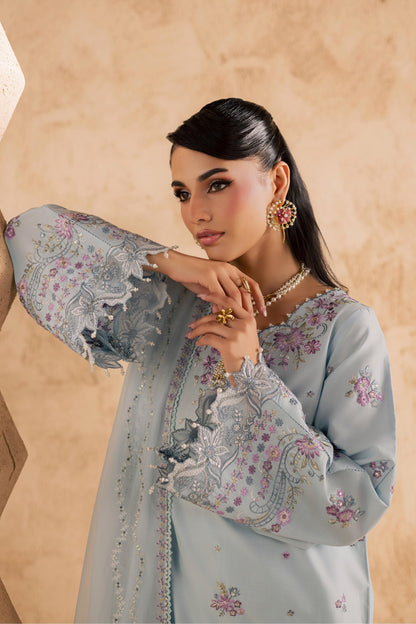 Batik | Festive Eid 26 | Ice - Luxury Dress - available at Maria Faisal in UK and USA.