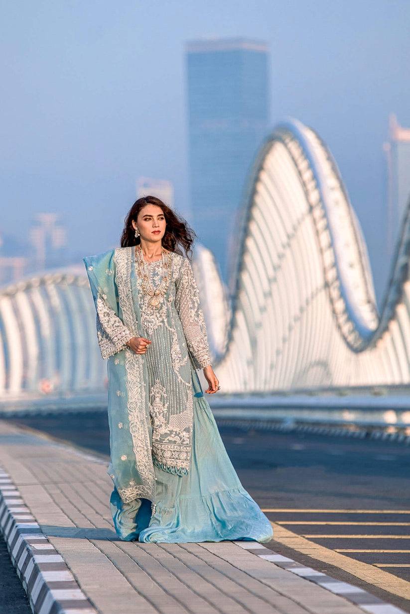 Kara | Kamdani Festive Collection | Icy Cascade by Maria Faisal - Registered Vendor of : Kara - type : Ladies Clothes - 100% original wedding dresses