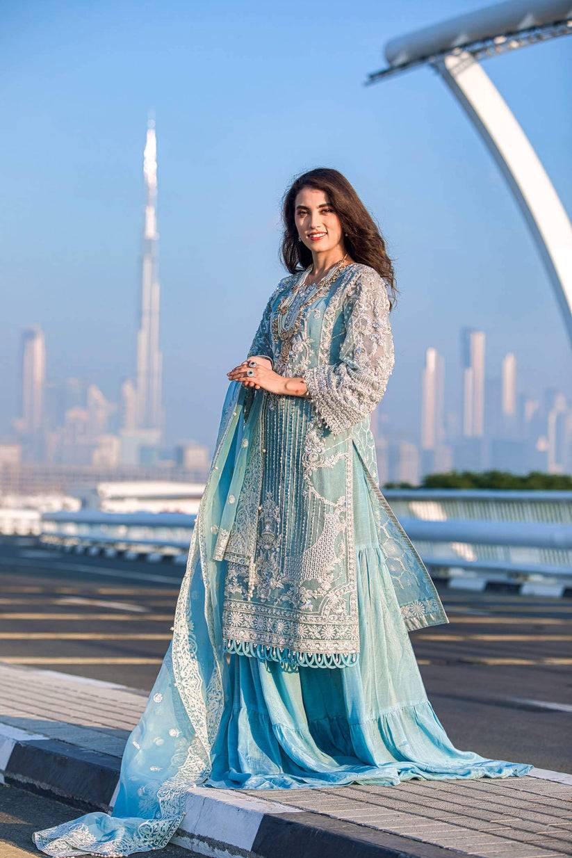 Kara | Kamdani Festive Collection | Icy Cascade by Maria Faisal - Registered Vendor of : Kara - type : Ladies Clothes - 100% original wedding dresses