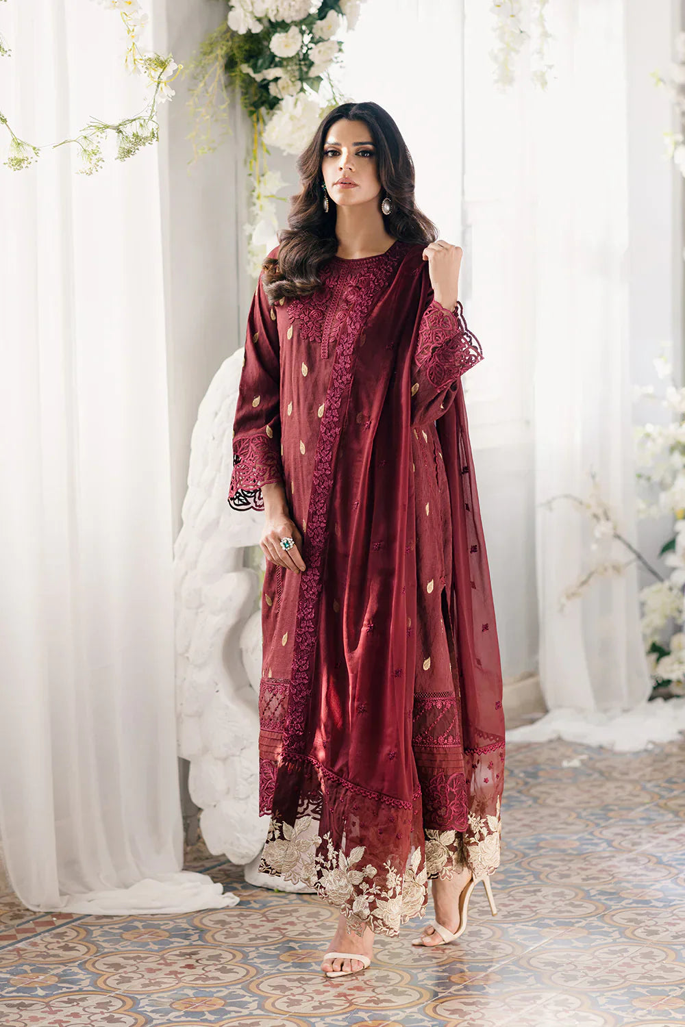 Azure | Ensembles Embroidered Formals | Imperial Wine - Formal 