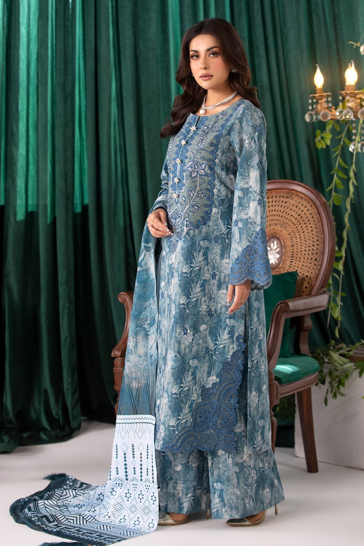 Imrozia Premium | Masakali Winter Pret | I.P-82 Hala - Designer Dress with Intricate embroidery and embellishments. Shop elegent wedding dress at Maria Faisal.