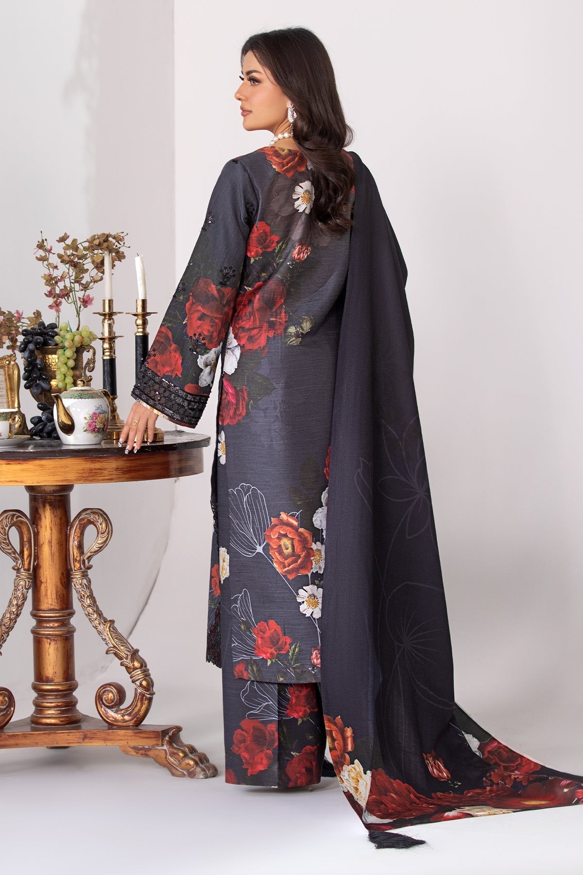 Imrozia Premium | Masakali Winter Pret | I.P-84 Kajal - Designer Dress with Intricate embroidery and embellishments. Shop elegent wedding dress at Maria Faisal.