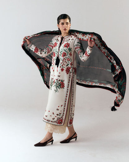 Jugnu | SS 26 Lawn | Inali - Luxury Dress - available at Maria Faisal in UK and USA.