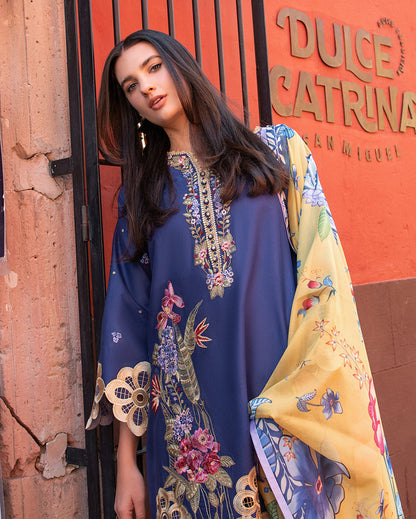 Mushq | Odyssey Lawn 26 | Ines - Luxury Dress - available at Maria Faisal in UK and USA.