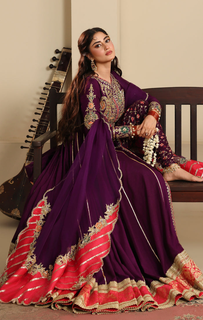 Maya | Dastaan Wedding Formals | ZEENAT - Wedding Dress - available at Maria Faisal in UK and USA.