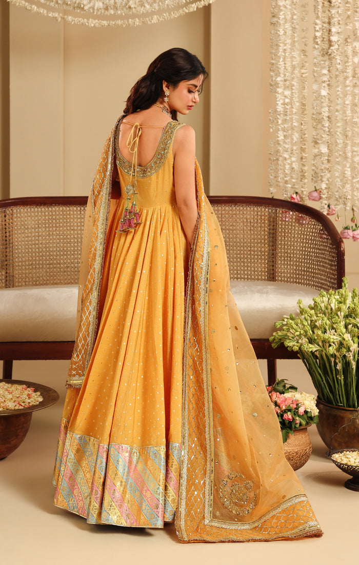 Maya | Dastaan Wedding Formals | HUSNA - Wedding Dress - available at Maria Faisal in UK and USA.