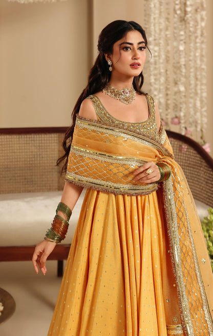 Maya | Dastaan Wedding Formals | HUSNA - Wedding Dress - available at Maria Faisal in UK and USA.