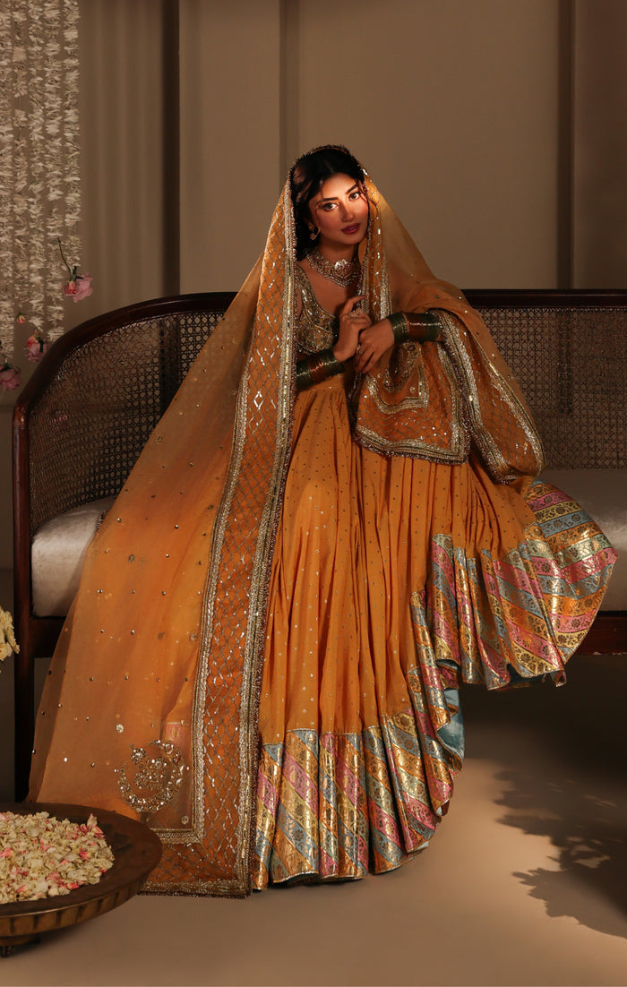 Maya | Dastaan Wedding Formals | HUSNA - Wedding Dress - available at Maria Faisal in UK and USA.