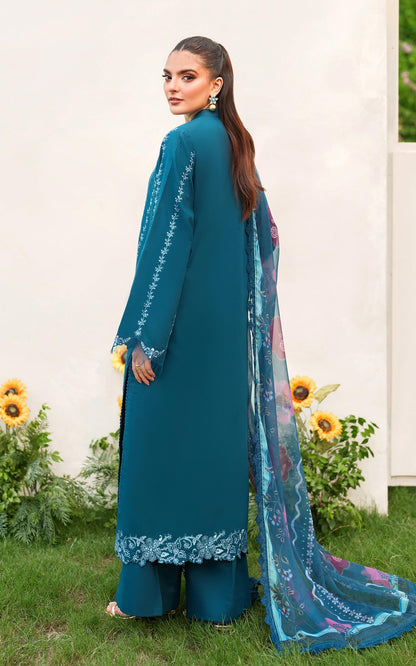Asifa and Nabeel | Eden Cambric 25 | Iris Cloud ECU25-05 - Ladies Clothes - Maria Faisal