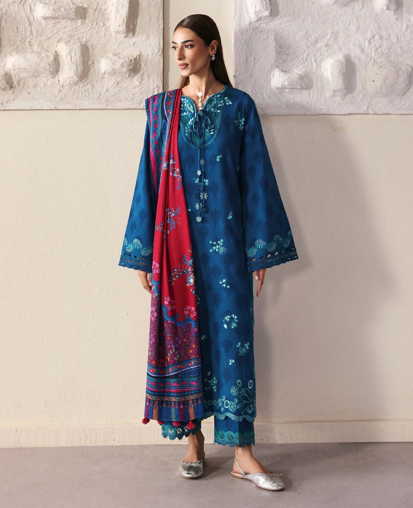 Republic Womenswear | Basics Winter 25 | Isaline - Casual Dress - available at Maria Faisal in UK and USA.