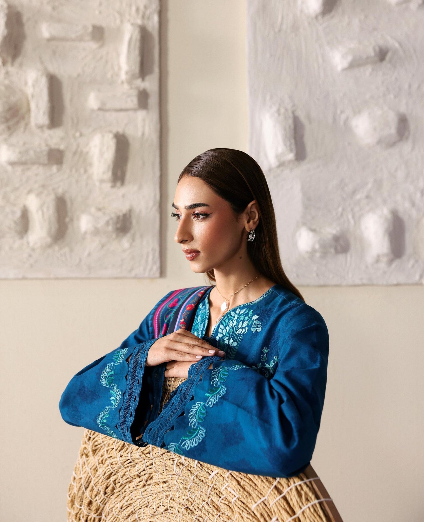 Republic Womenswear | Basics Winter 25 | Isaline - Casual Dress - available at Maria Faisal in UK and USA.