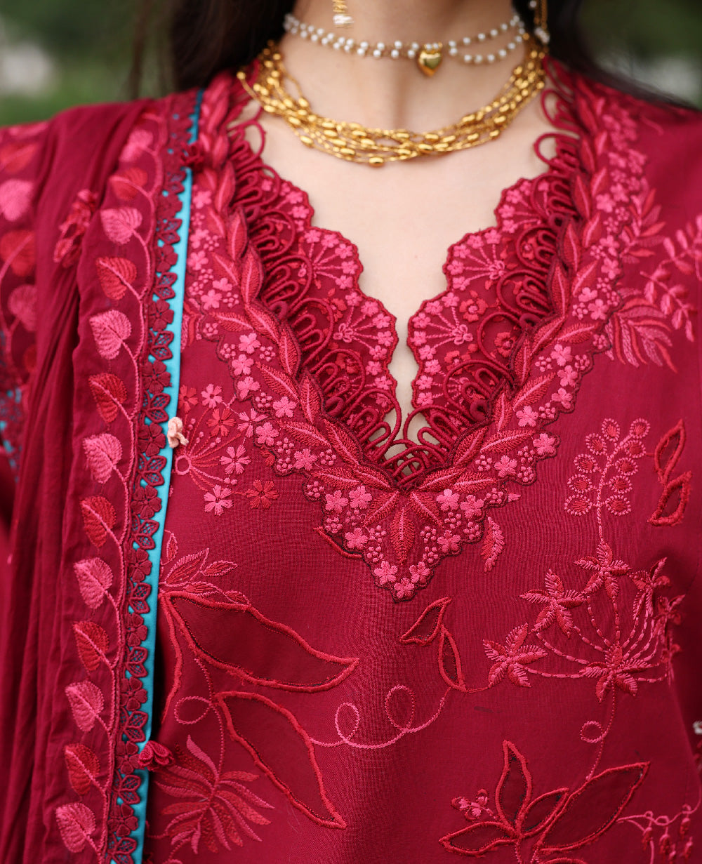 Republic Womenswear | Lilas Lawn 26 | Isara - Luxury Dress - available at Maria Faisal in UK and USA.