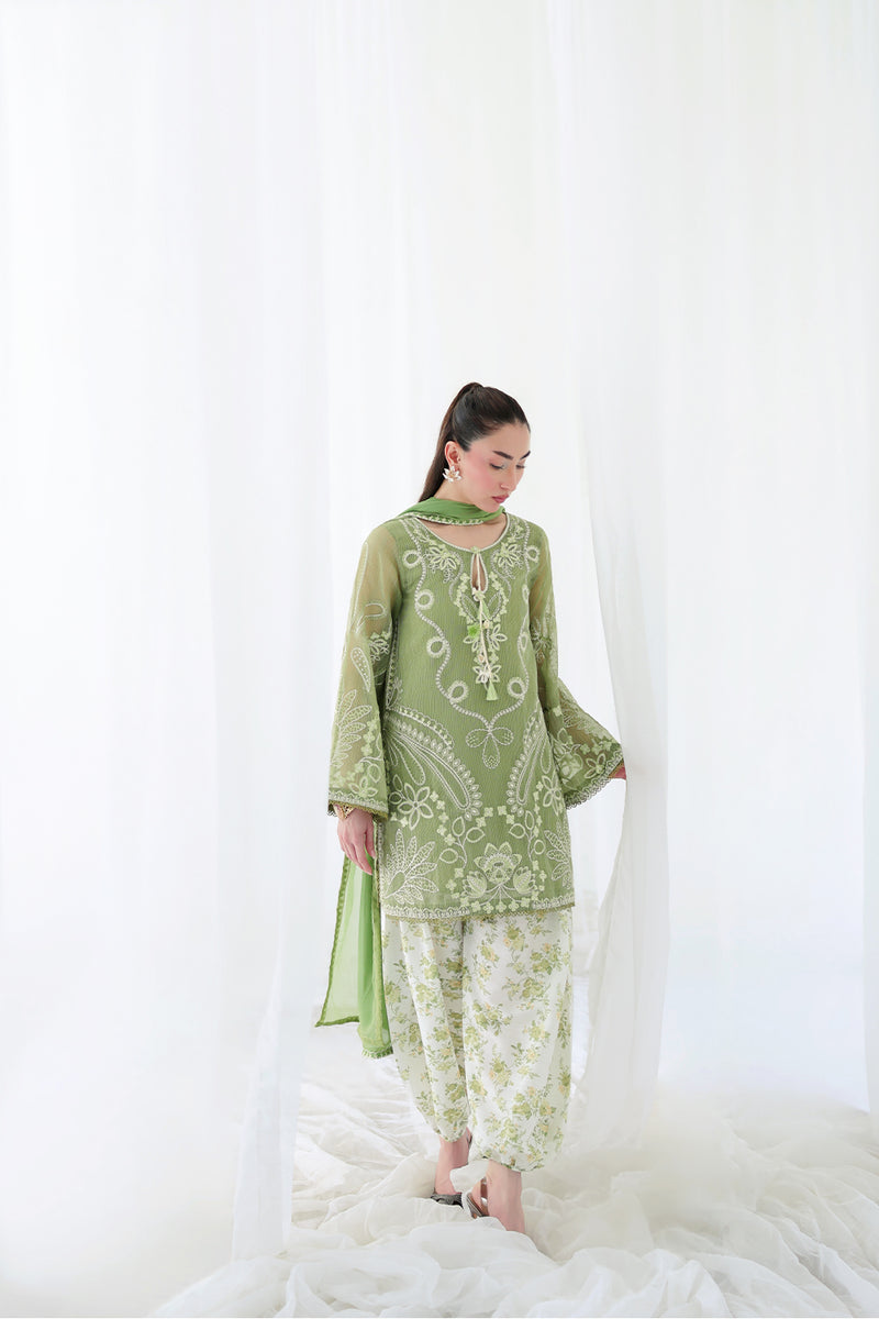 Saira Rizwan | Lael Silk Edit 26 | ISOLA-SRLC26-04 - Luxury Dress - available at Maria Faisal in UK and USA.