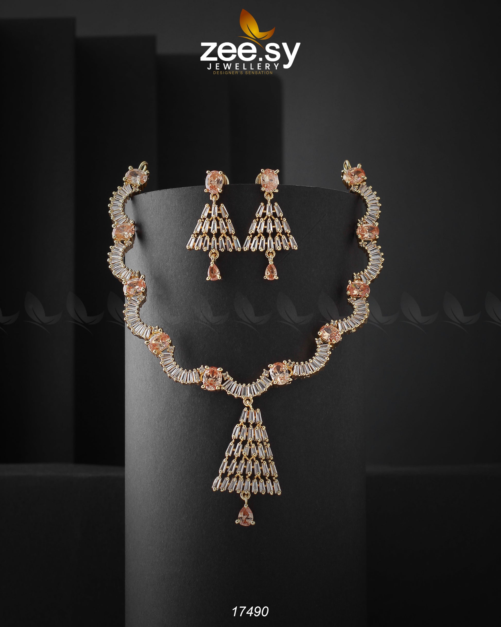 Italian Zircon Necklace - Necklace Sets 
