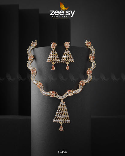 Italian Zircon Necklace - Necklace Sets 