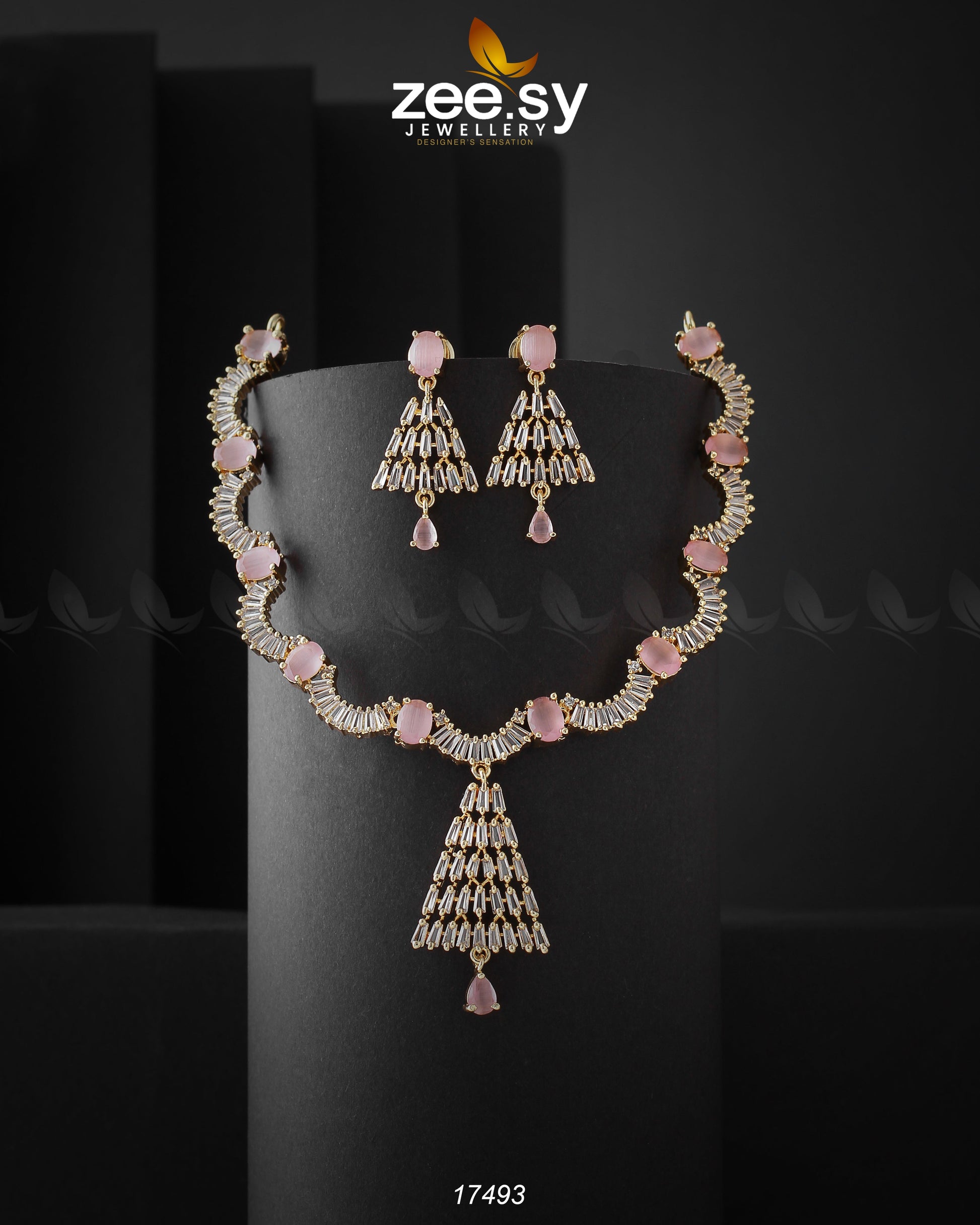 Italian Zircon Necklace - Necklace Sets 