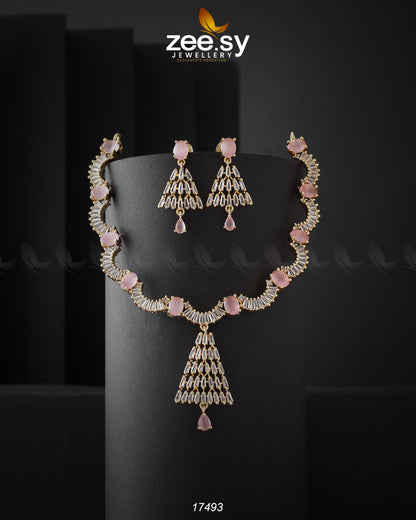 Italian Zircon Necklace - Necklace Sets 