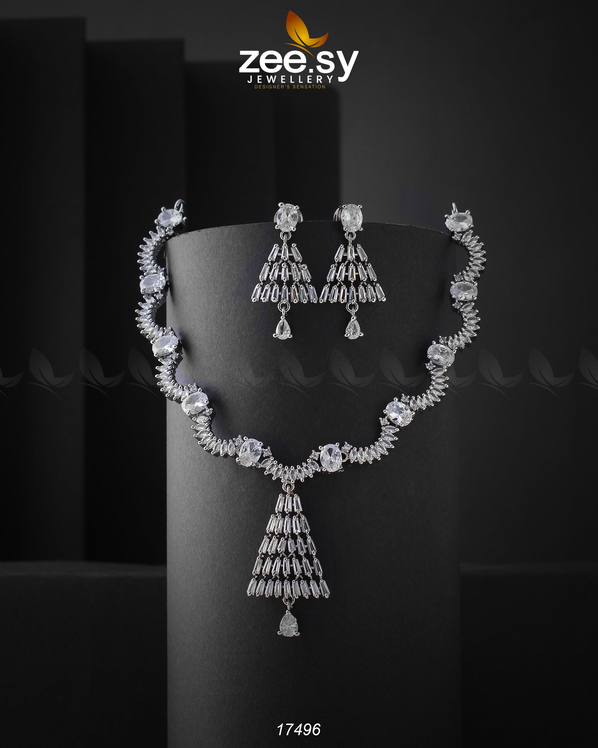 Italian Zircon Necklace - Necklace Sets 
