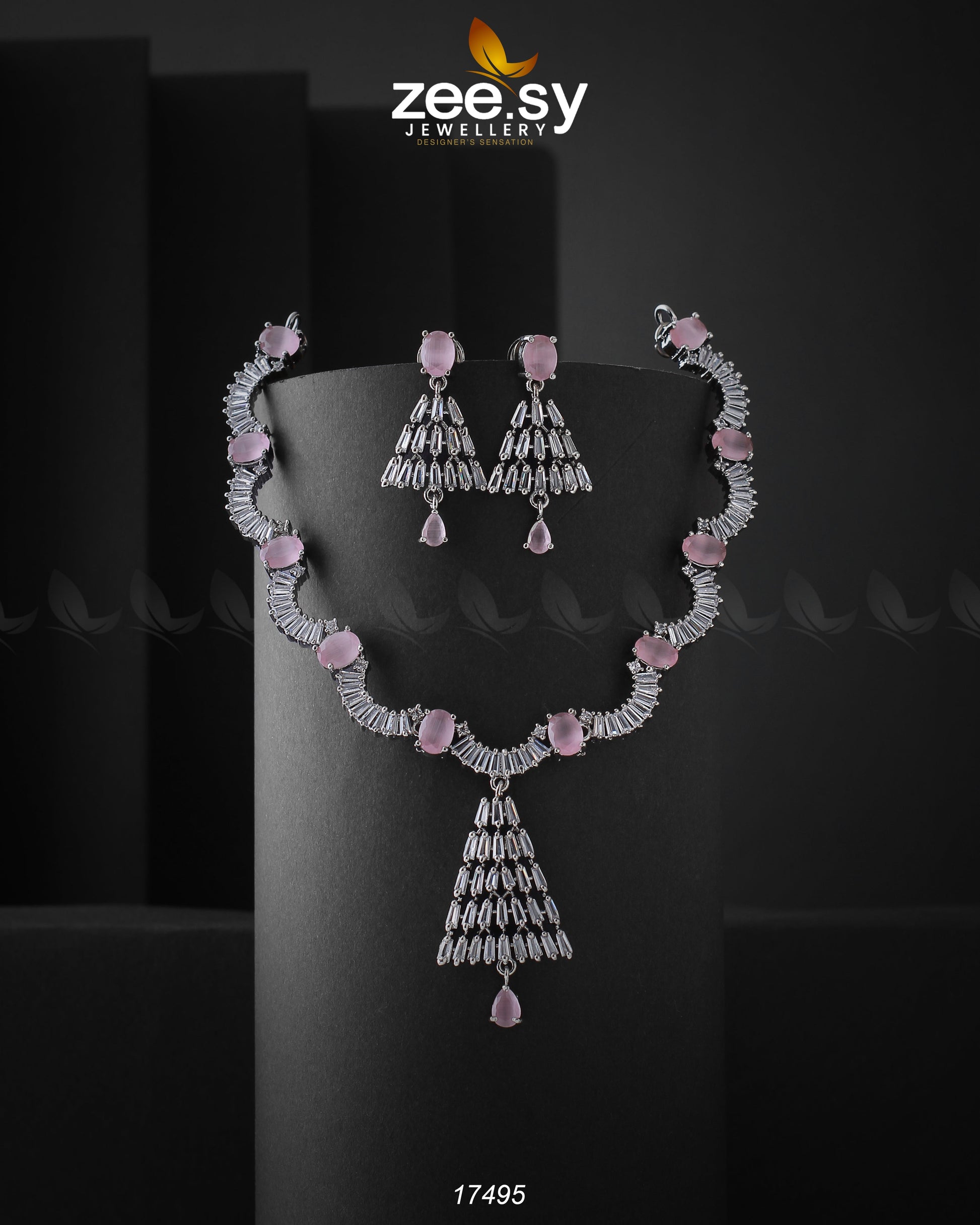 Italian Zircon Necklace - Necklace Sets 
