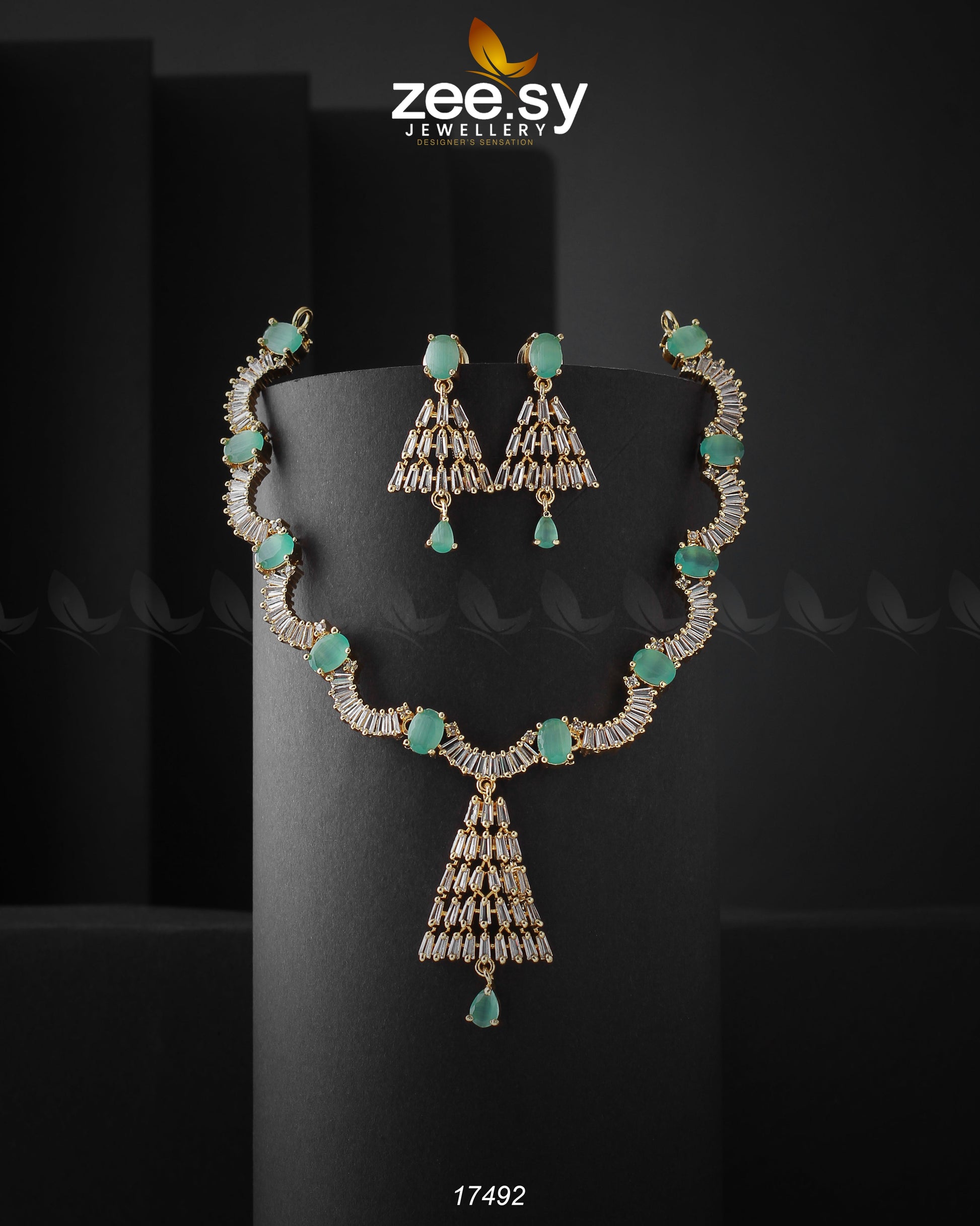 Italian Zircon Necklace - Necklace Sets 