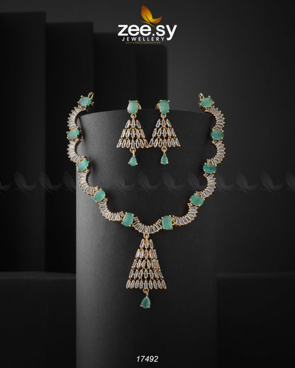 Italian Zircon Necklace - Necklace Sets 