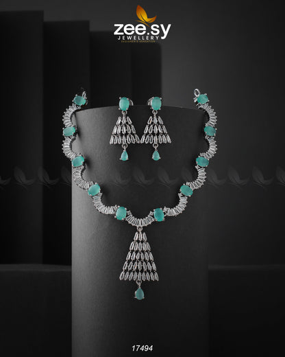 Italian Zircon Necklace - Necklace Sets 
