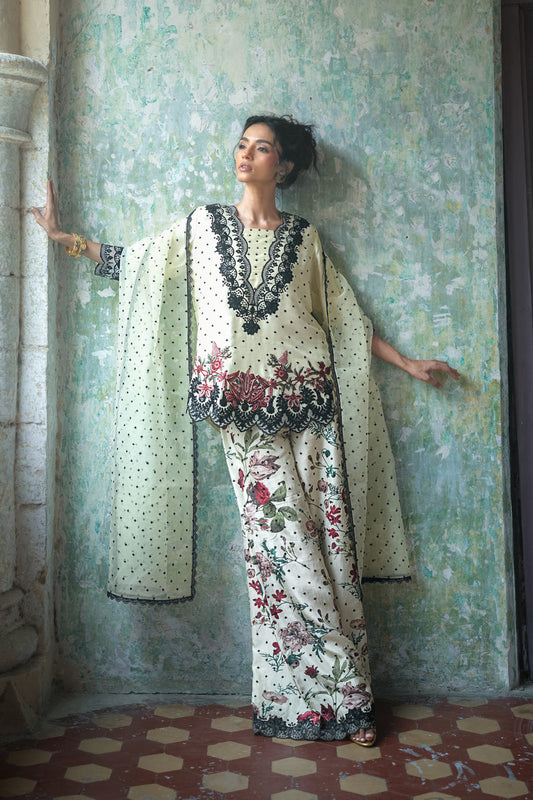Zainab Chottani | Summer Edition 26 | Ivory Charm - Formal Dress - available at Maria Faisal in UK and USA.