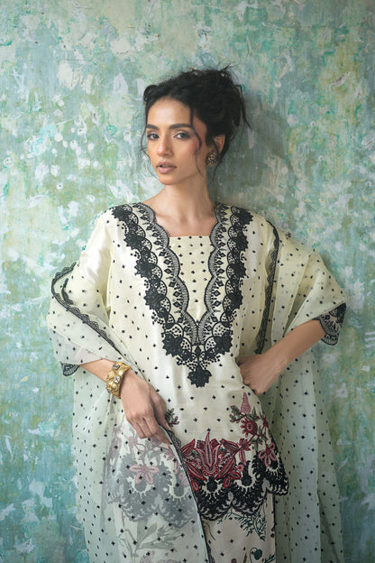 Zainab Chottani | Summer Edition 26 | Ivory Charm - Formal Dress - available at Maria Faisal in UK and USA.
