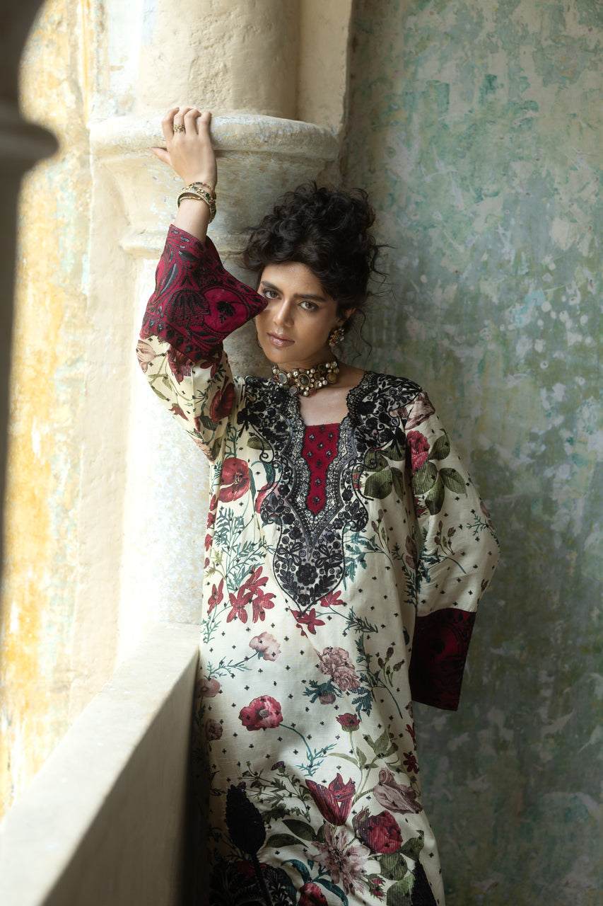 Zainab Chottani | Summer Edition 26 | Ivory Meadow - Formal Dress - available at Maria Faisal in UK and USA.