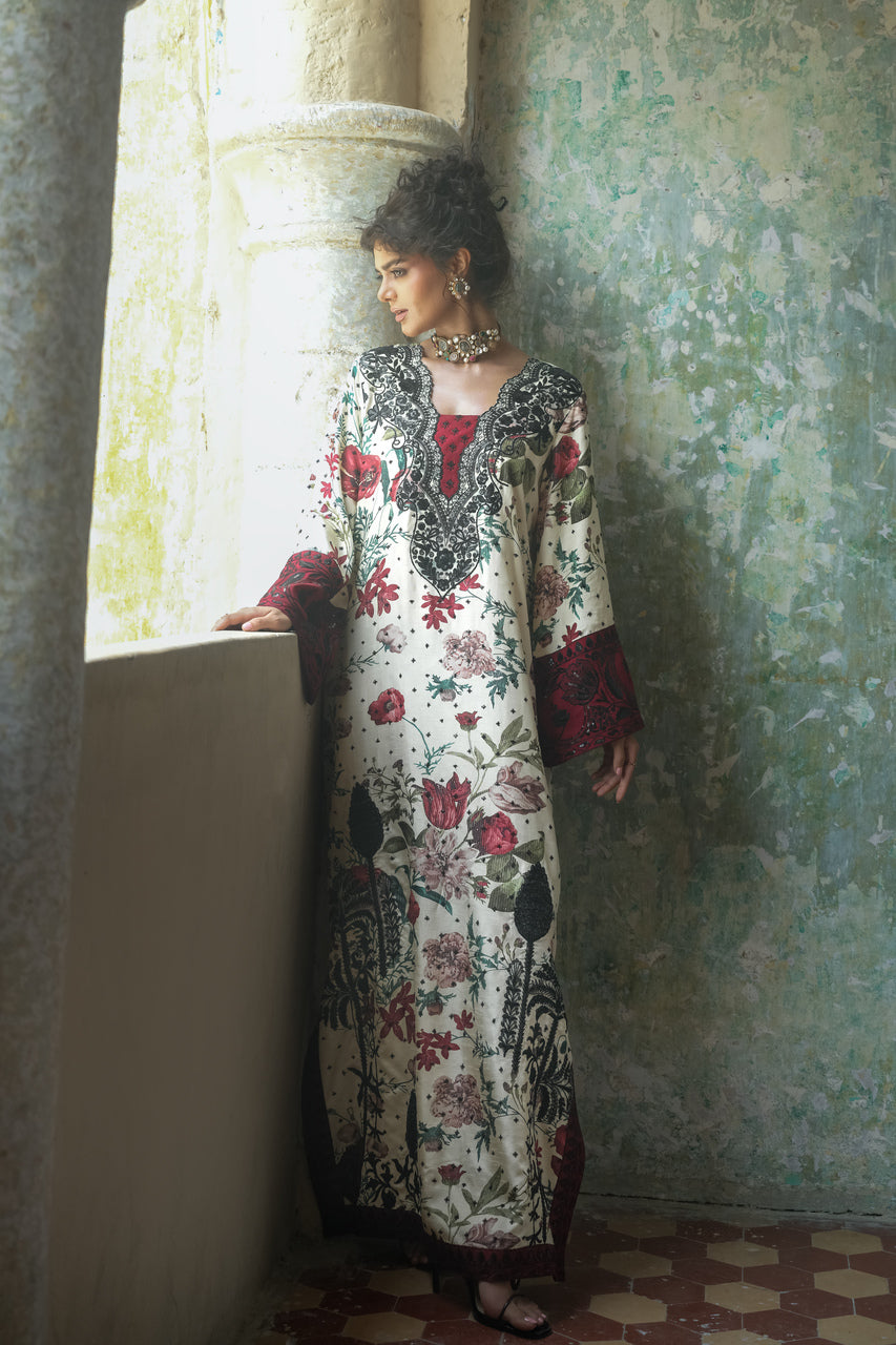 Zainab Chottani | Summer Edition 26 | Ivory Meadow - Formal Dress - available at Maria Faisal in UK and USA.