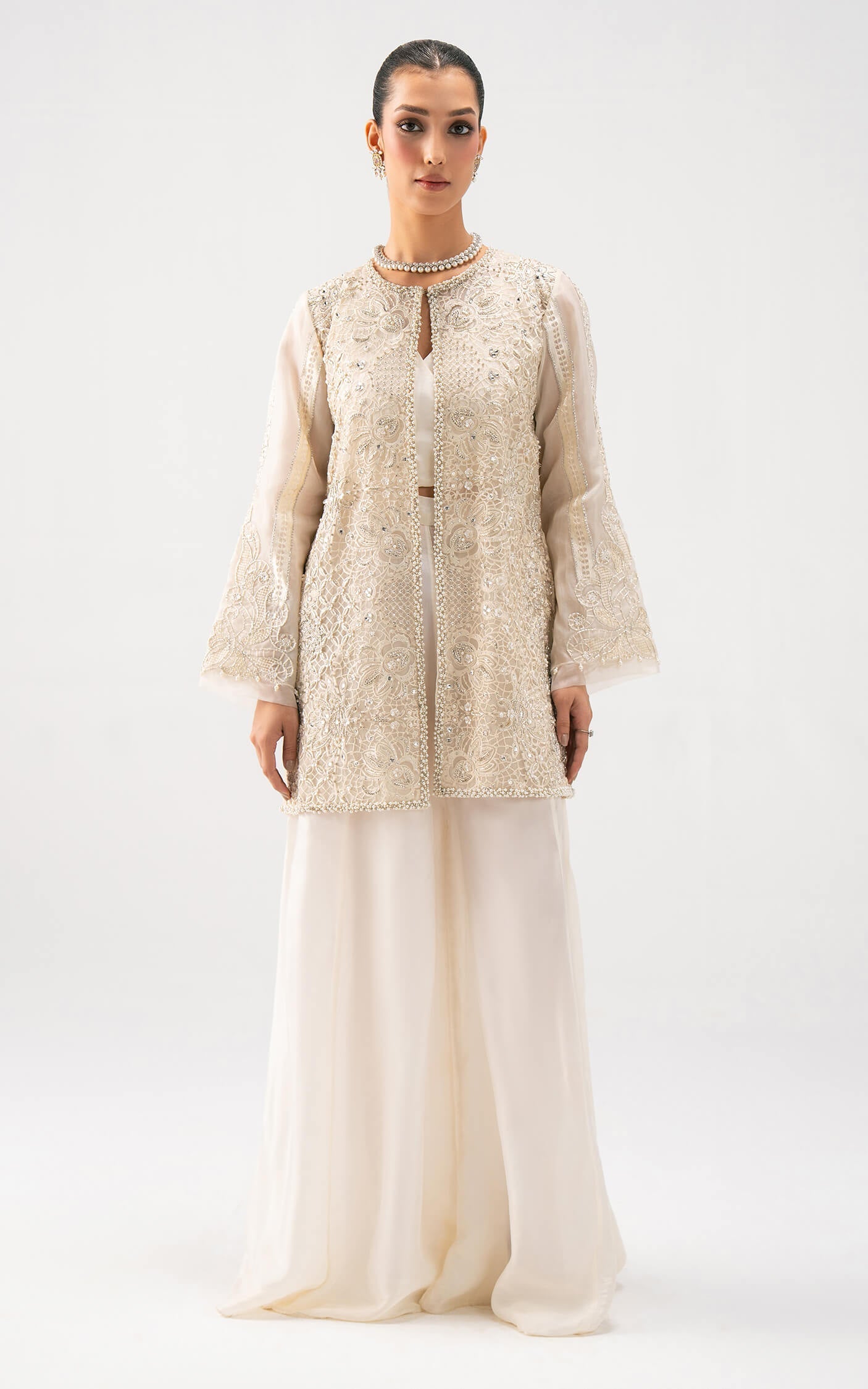 Asifa and Nabeel | Lyle Luxury Formals 25 | Ivory Elan - Ladies Clothes - Maria Faisal