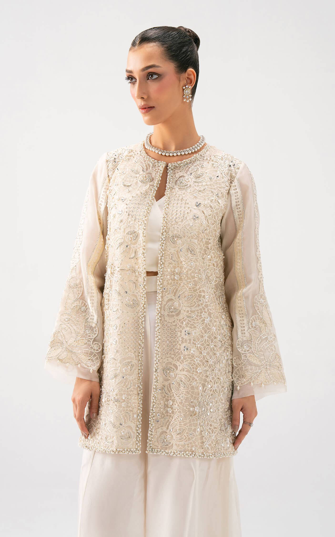 Asifa and Nabeel | Lyle Luxury Formals 25 | Ivory Elan - Ladies Clothes - Maria Faisal