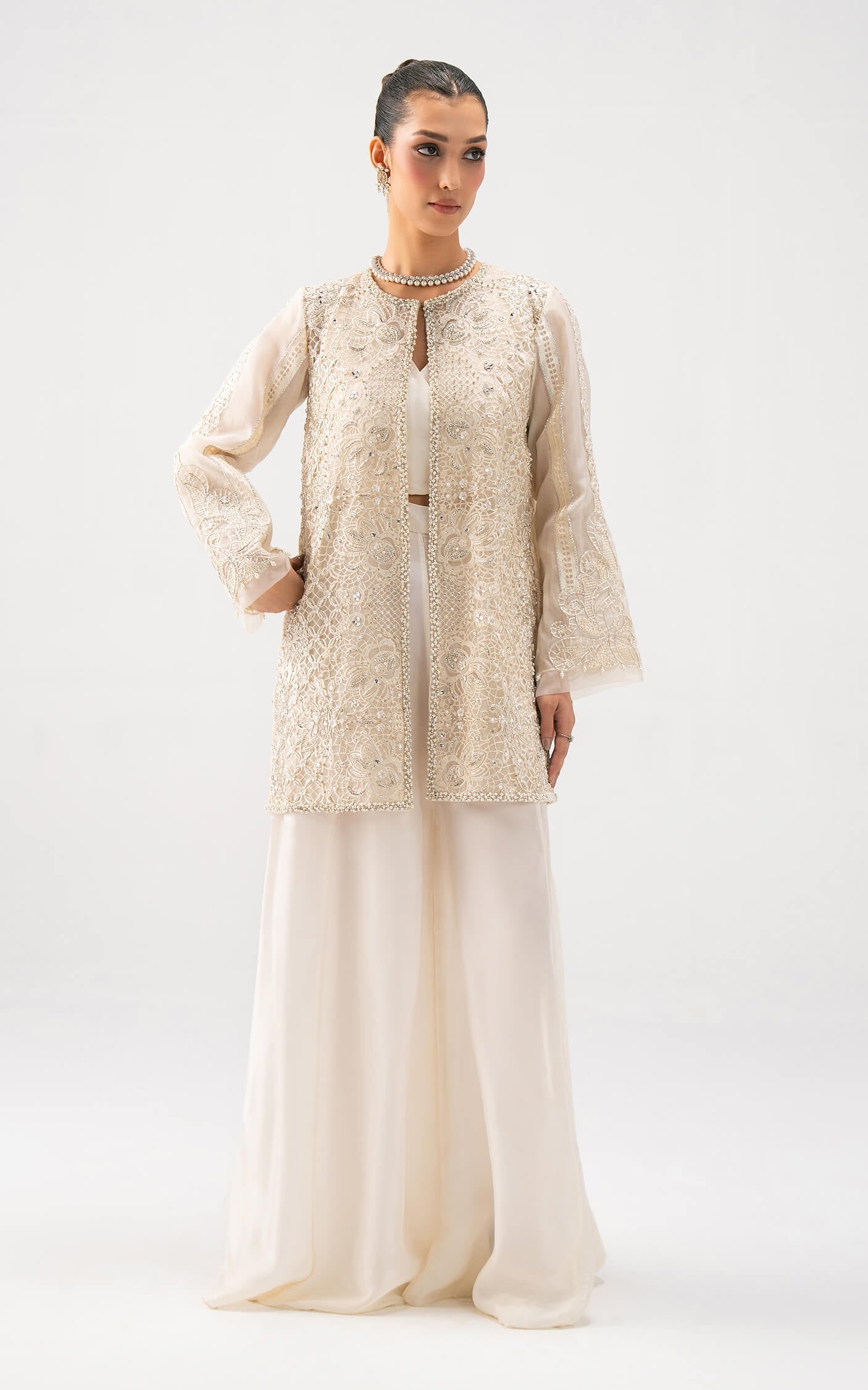 Asifa and Nabeel | Lyle Luxury Formals 25 | Ivory Elan - Ladies Clothes - Maria Faisal