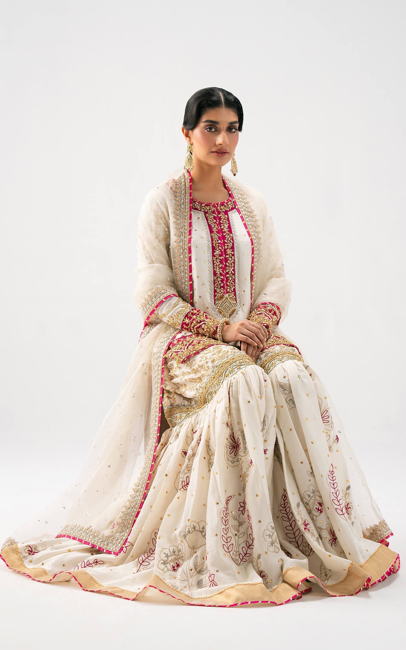 Asifa and Nabeel | Lyle Luxury Formals 25 | Ivory Radiance - Ladies Clothes - Maria Faisal