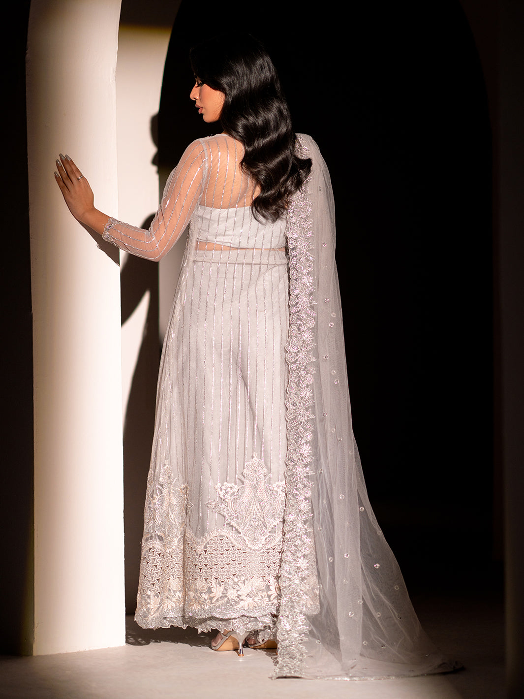 Izel | Stardust Luxury Collection | SLC-005-Aura - Designer Dress with Intricate embroidery and embellishments. Shop elegent wedding dress at Maria Faisal.