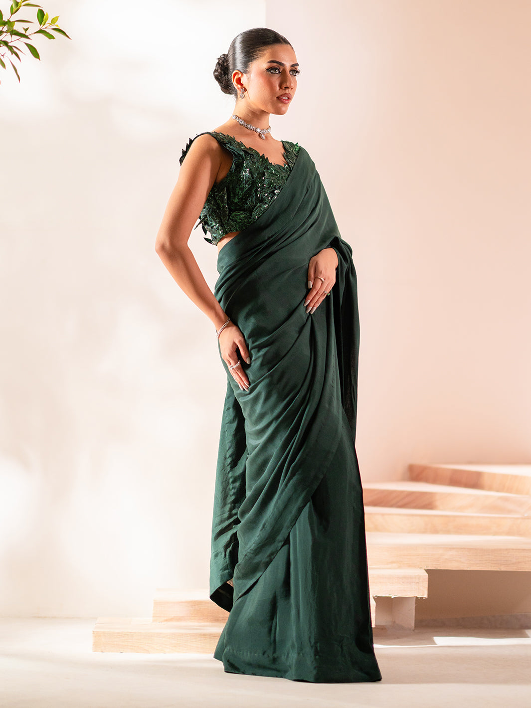 Izel | Stardust Luxury Collection | SLC-001 - Luxe - Designer Dress with Intricate embroidery and embellishments. Shop elegent wedding dress at Maria Faisal.