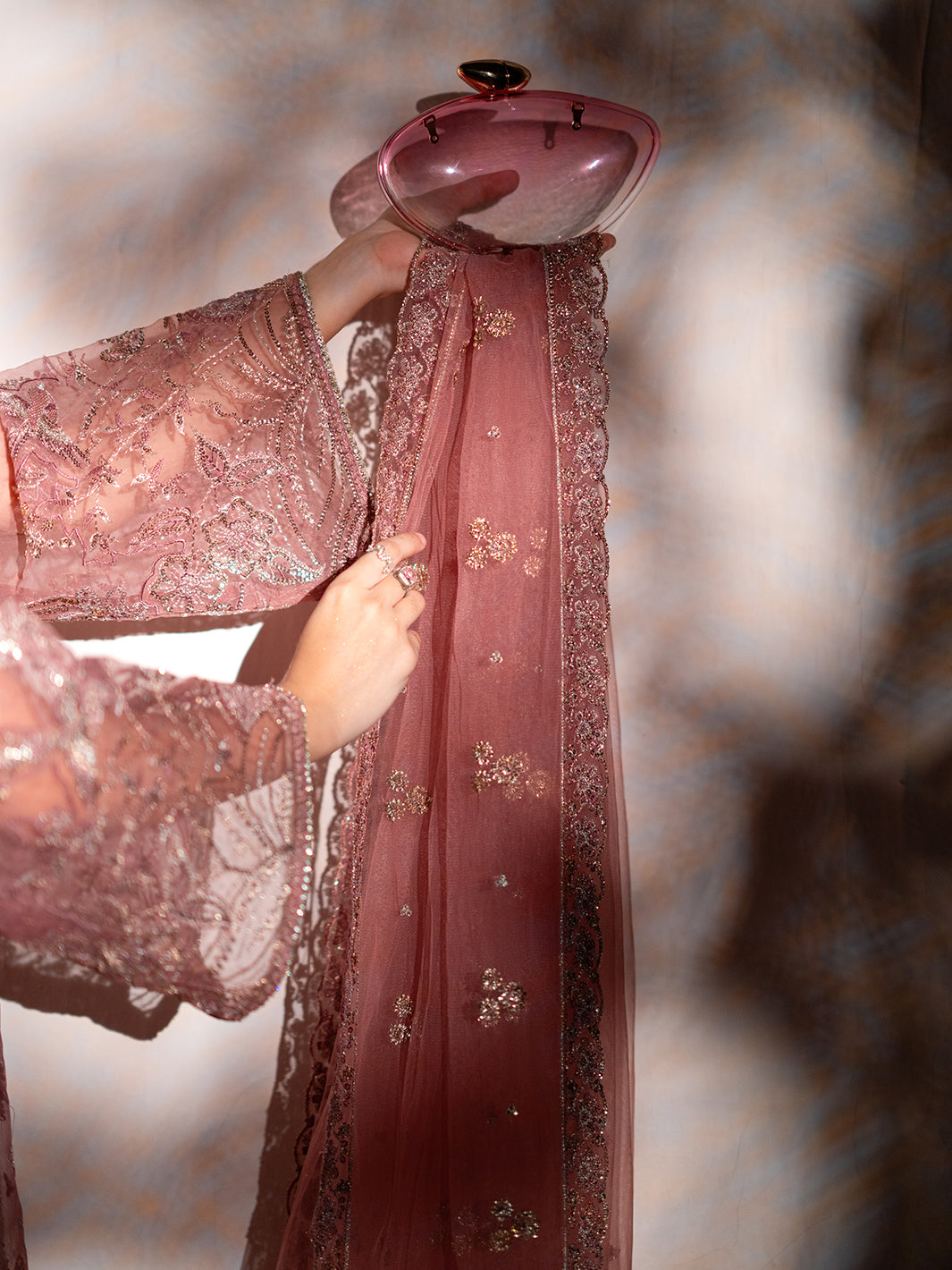 Izel | Stardust Luxury Collection | SLC-010-Raya - Designer Dress with Intricate embroidery and embellishments. Shop elegent wedding dress at Maria Faisal.