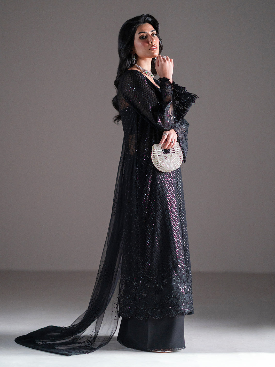 Izel | Stardust Luxury Collection | SLC-014-Zelie - Designer Dress with Intricate embroidery and embellishments. Shop elegent wedding dress at Maria Faisal.