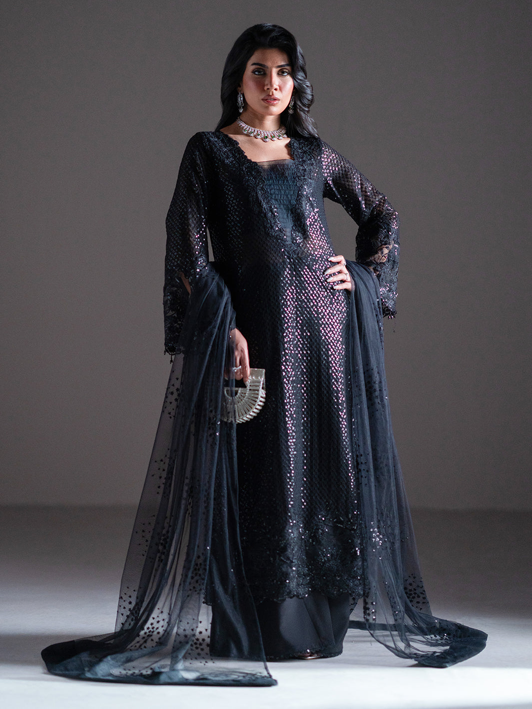 Izel | Stardust Luxury Collection | SLC-014-Zelie - Designer Dress with Intricate embroidery and embellishments. Shop elegent wedding dress at Maria Faisal.