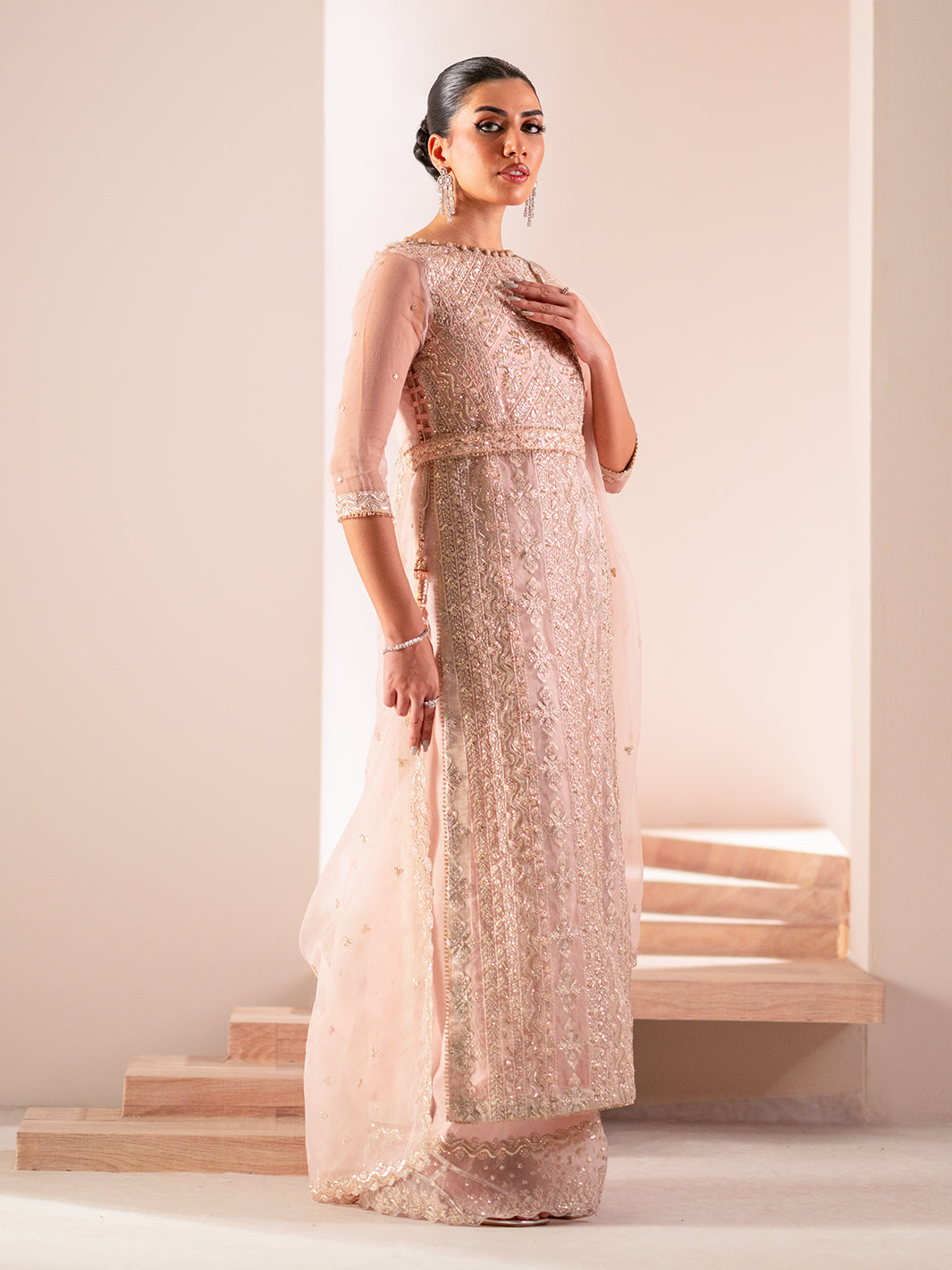 Izel | Stardust Luxury Collection | SLC-002-Astra - Designer Dress with Intricate embroidery and embellishments. Shop elegent wedding dress at Maria Faisal.